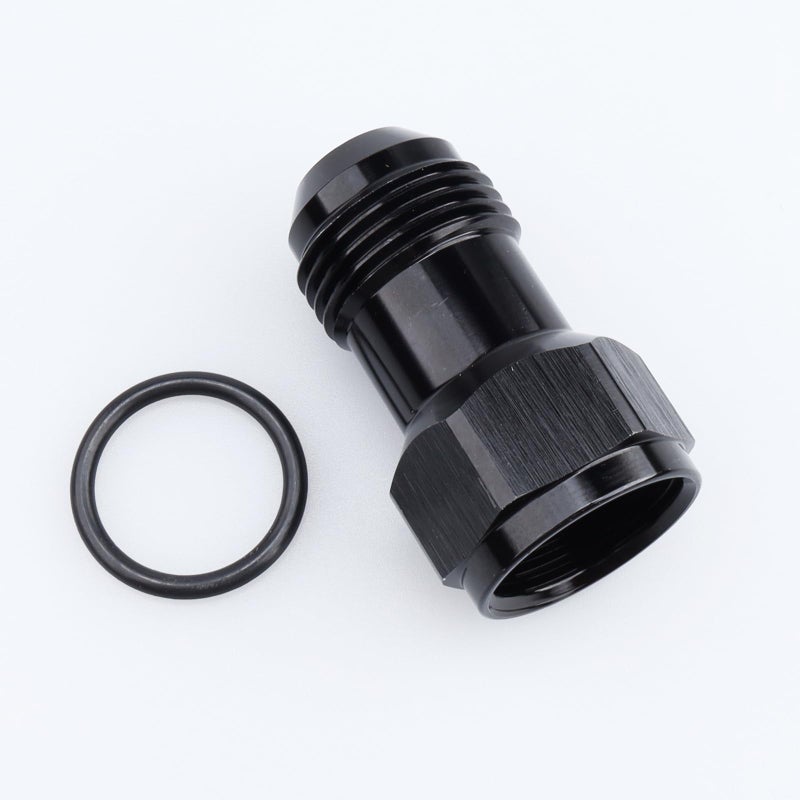 AC PERFORMANCE AN Extension -10 AN, Female to Male AN10 Adapter Aluminum Black - Image 1